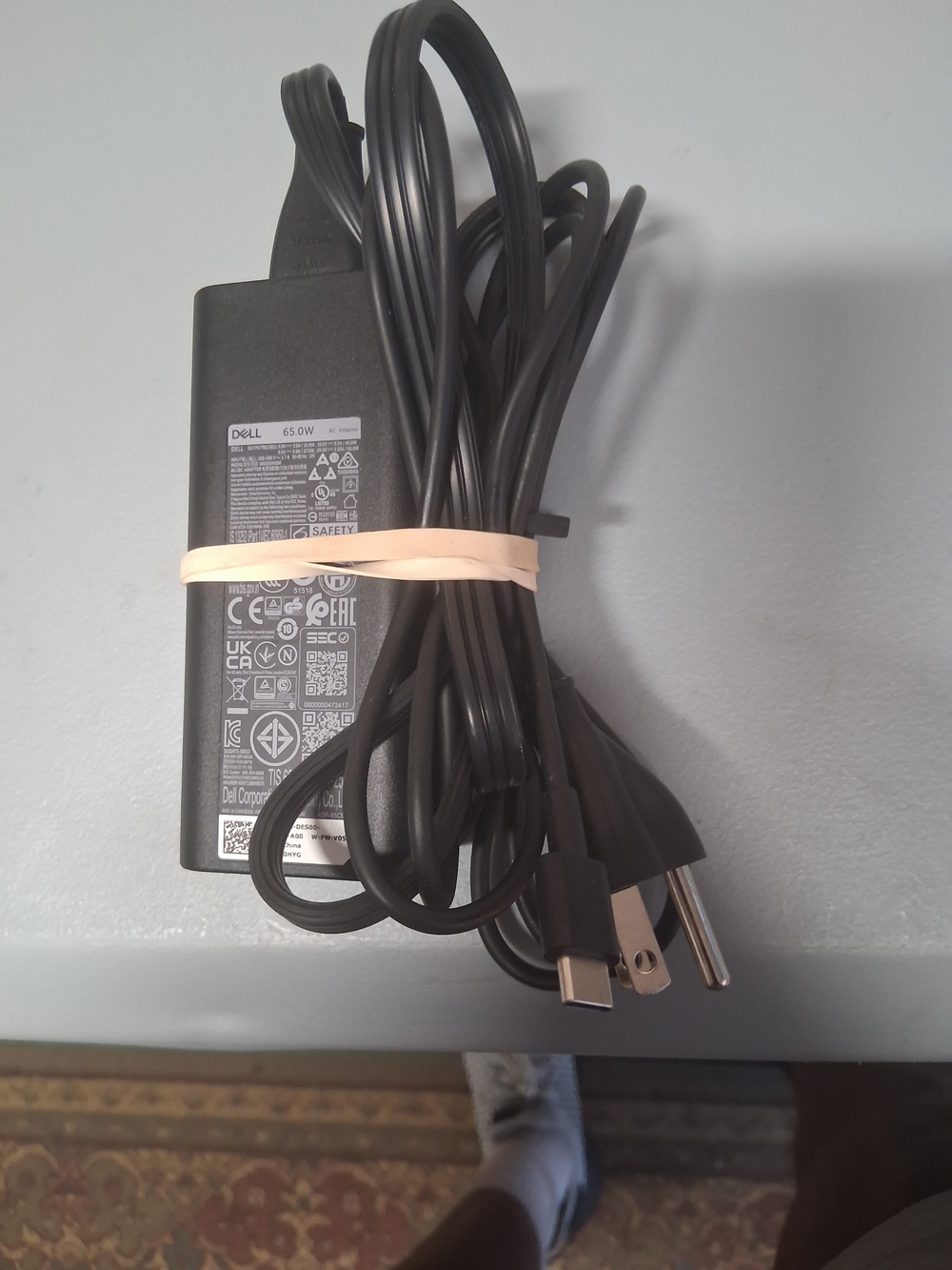New Dell Original 65W USB-C Power Adapter Charger, Ac Adapter.